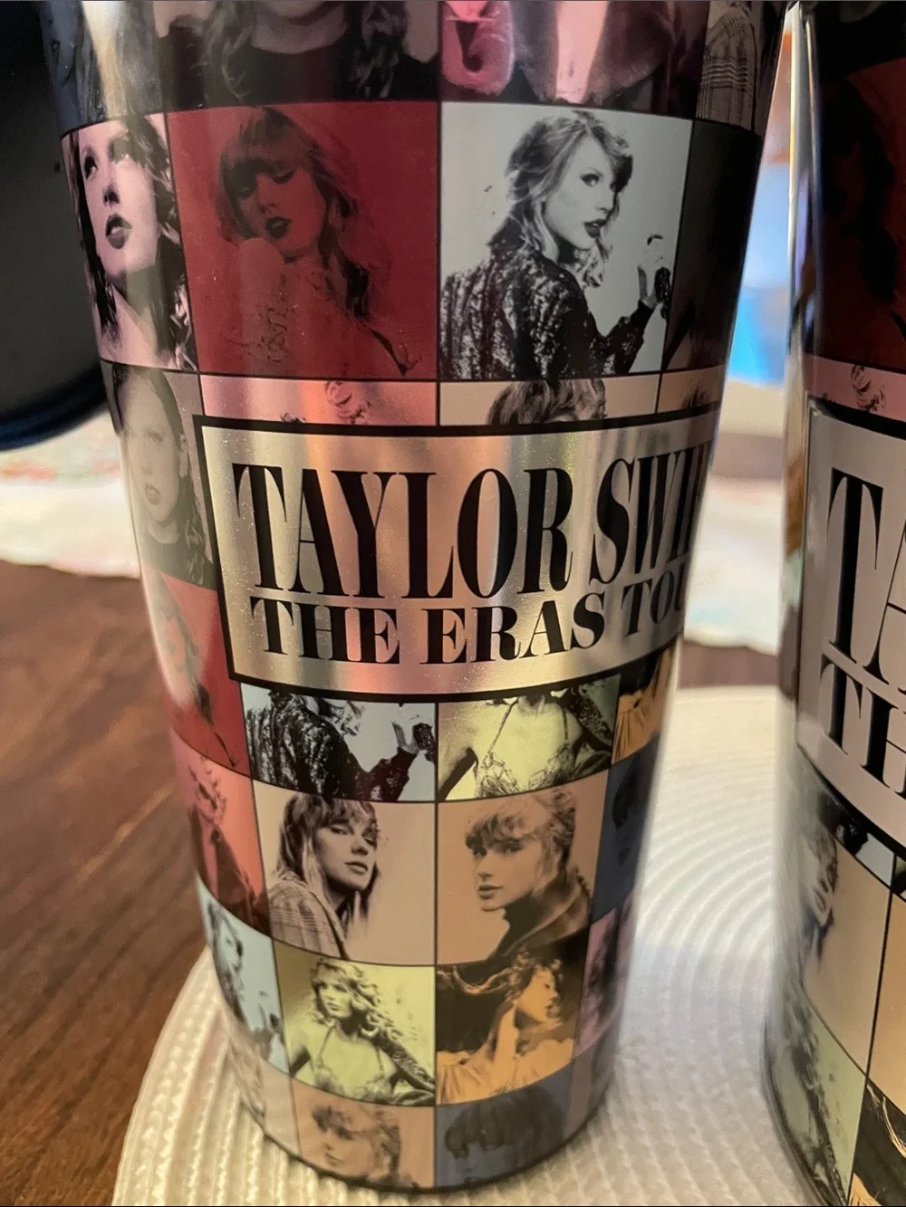Taylor Swift Pink and Black Eras Tour Popcorn Bucket and Cups Set